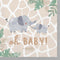 AMSCAN CA Baby Shower Soft Jungle Small Beverage Napkins, 16 Count 192937344040