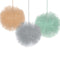 AMSCAN CA Baby Shower Soft Jungle Tulle Fluffy Decorations, 12 Inches, 3 Count 192937353400