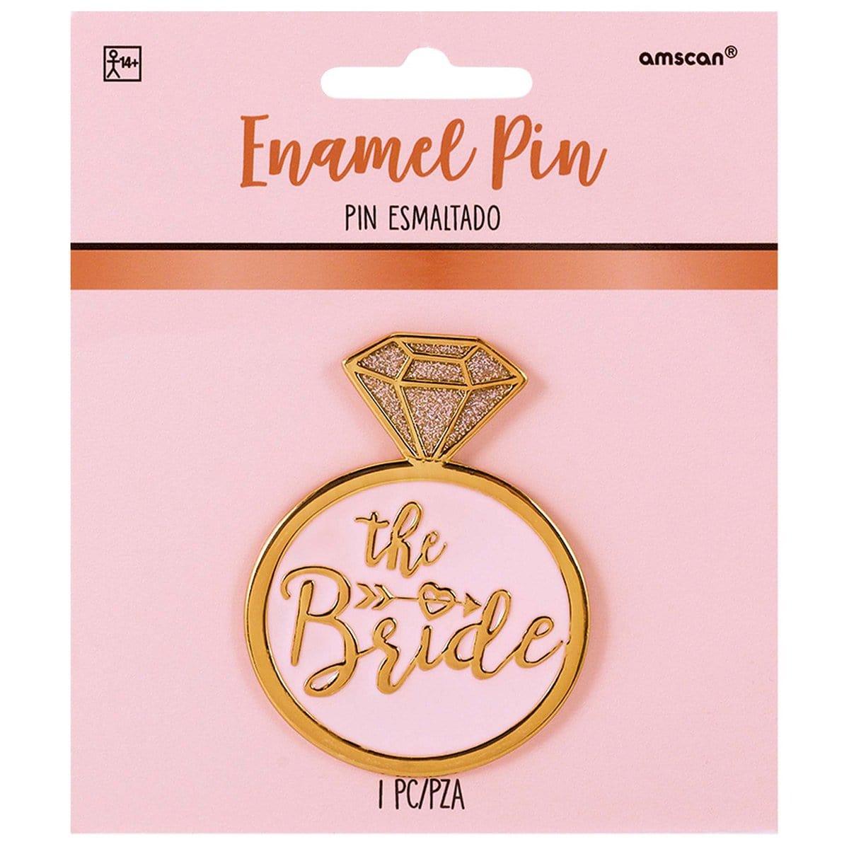Buy Bachelorette The Bride gold pin sold at Party Expert