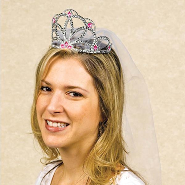 Buy Bachelorette Tiara with veil sold at Party Expert