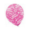 Buy Balloons Bright Pink Birthday Confetti Latex Balloons, 12 Inches, 6 Count sold at Party Expert