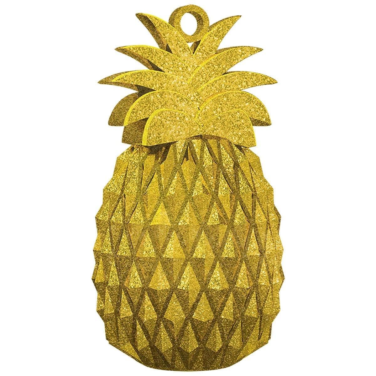 Buy Balloons Gold Aloha Pineapple Balloon Weight sold at Party Expert