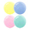 Buy Balloons Round Pastel Assorted Latex Balloons, 24 Inches, 4 Count sold at Party Expert