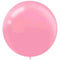 Buy Balloons Round Pink Latex Balloons, 24 Inches, 4 Count sold at Party Expert