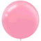 Buy Balloons Round Pink Latex Balloons, 24 Inches, 4 Count sold at Party Expert