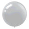 Buy Balloons Round Silver Latex Balloons, 24 Inches, 4 Count sold at Party Expert