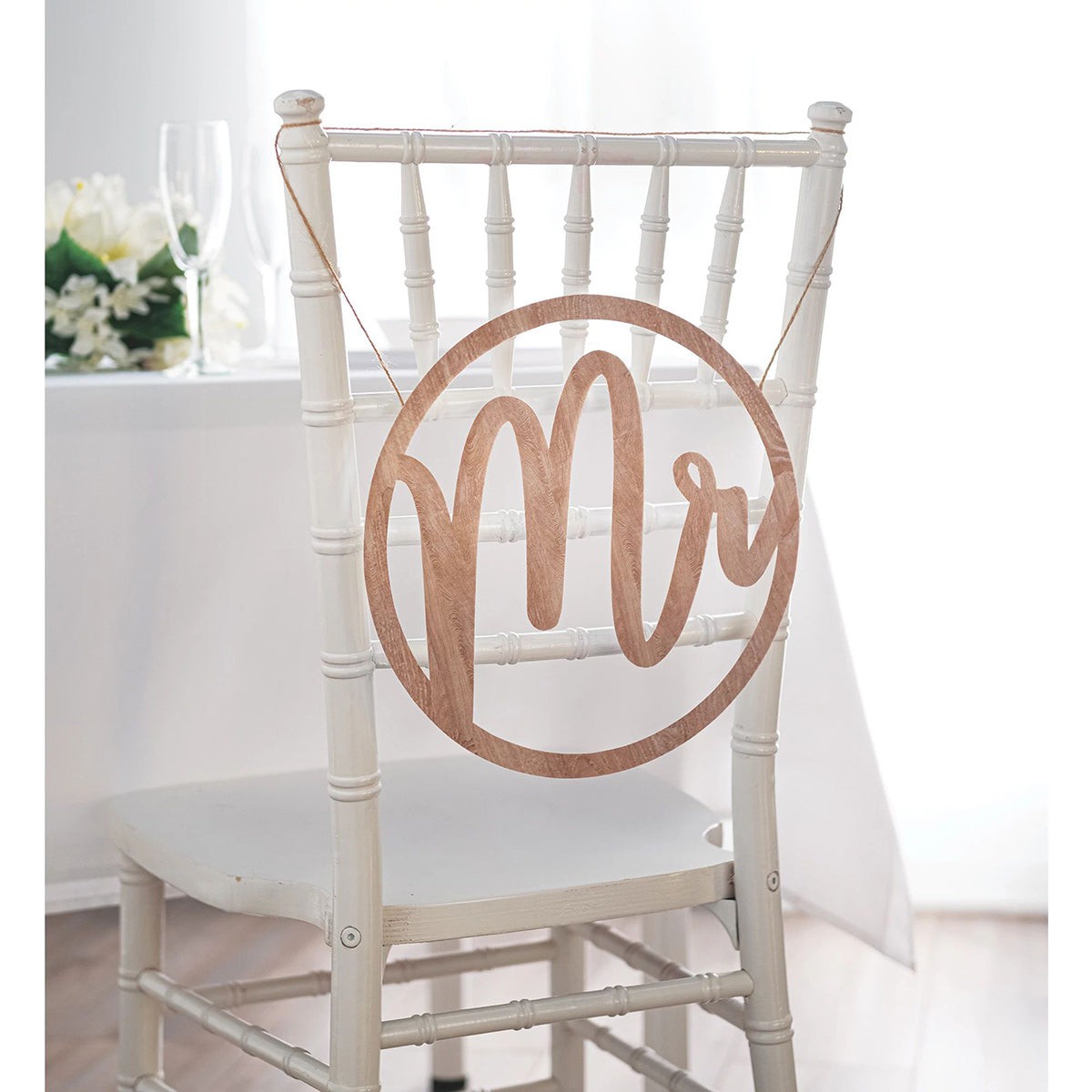AMSCAN CA Bridal Shower Bridal Shower Rose Gold "Mr." Chair Sign, Luxurious Shower Collection 192937314883