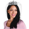 AMSCAN CA Bridal Shower Bridal Shower Silver Veiled Tiara, Luxurious Shower Collection 192937323670