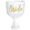 AMSCAN CA Bridal Shower Bridal Shower White Plastic Cup, Luxurious Shower Collection, 26 oz, 1 Count 192937325117