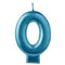Buy Cake Supplies Blue Numeral Candle #0 sold at Party Expert