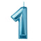 Buy Cake Supplies Blue Numeral Candle #1 sold at Party Expert