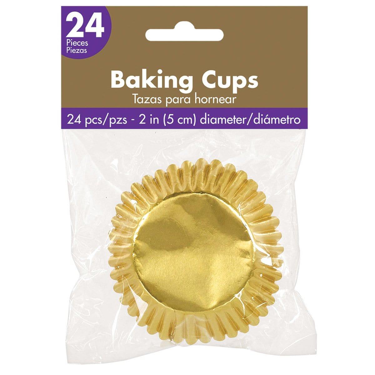Buy Cake Supplies Cupcake Cases 24/pkg - Gold sold at Party Expert