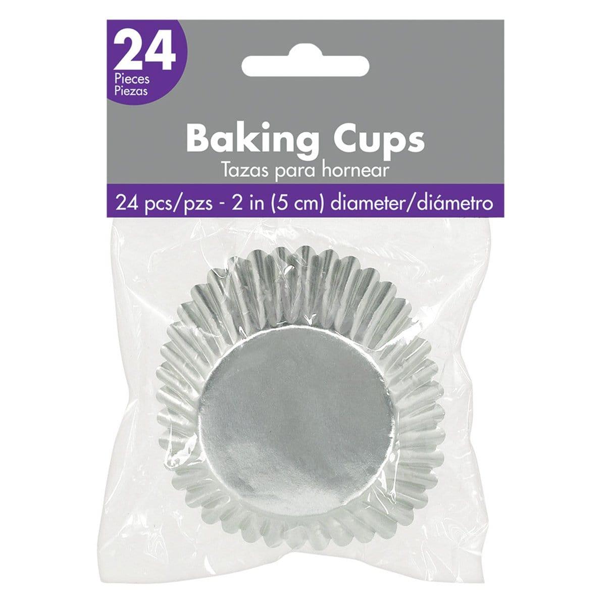 Buy Cake Supplies Cupcake Cases 24/pkg - Silver sold at Party Expert