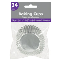 Buy Cake Supplies Cupcake Cases 24/pkg - Silver sold at Party Expert