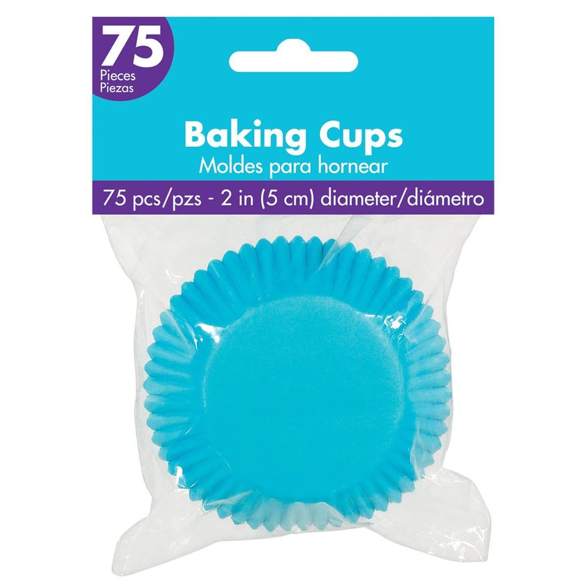 Buy Cake Supplies Cupcake Cases 75/pkg - Caribbean Blue sold at Party Expert