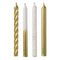 Buy Cake Supplies Gold Metallic Candles with Glitter, 12 Counts sold at Party Expert