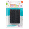 Buy Cake Supplies Large Glitt. Spiral Candles - Black 24/pkg. sold at Party Expert