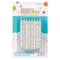 Buy Cake Supplies Large Glitt. Spiral Candles - White 24/pkg. sold at Party Expert