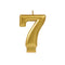 Buy Cake Supplies Metallic Numeral Candle #7- Gold sold at Party Expert