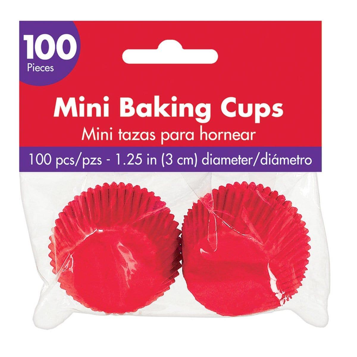 Buy Cake Supplies Mini Cupcake Cases 100/pkg - Red sold at Party Expert
