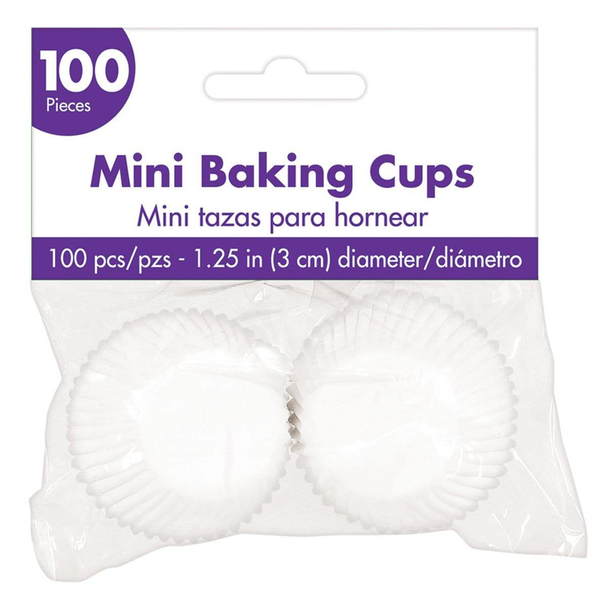 Buy Cake Supplies Mini Cupcake Cases 100/pkg - White sold at Party Expert