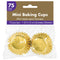 Buy Cake Supplies Mini Cupcake Cases 75/pkg - Gold sold at Party Expert