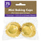 Buy Cake Supplies Mini Cupcake Cases 75/pkg - Gold sold at Party Expert
