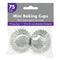 Buy Cake Supplies Mini Cupcake Cases 75/pkg - Silver sold at Party Expert