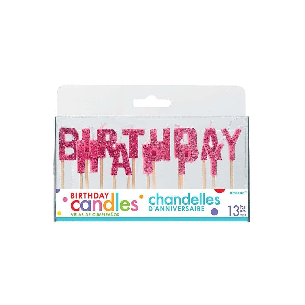 Buy Cake Supplies Pick Candles Hbday - Pink sold at Party Expert