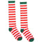 Buy Christmas Candy Cane Strip Knee Socks sold at Party Expert