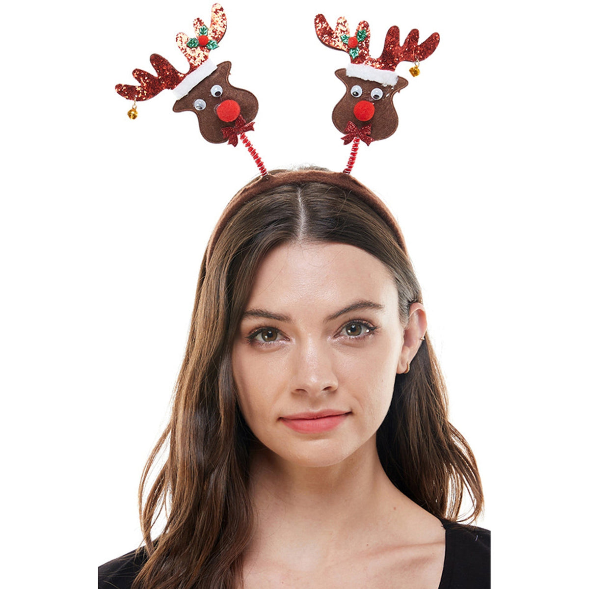AMSCAN CA Christmas Christmas Reindeer Headband, Brown