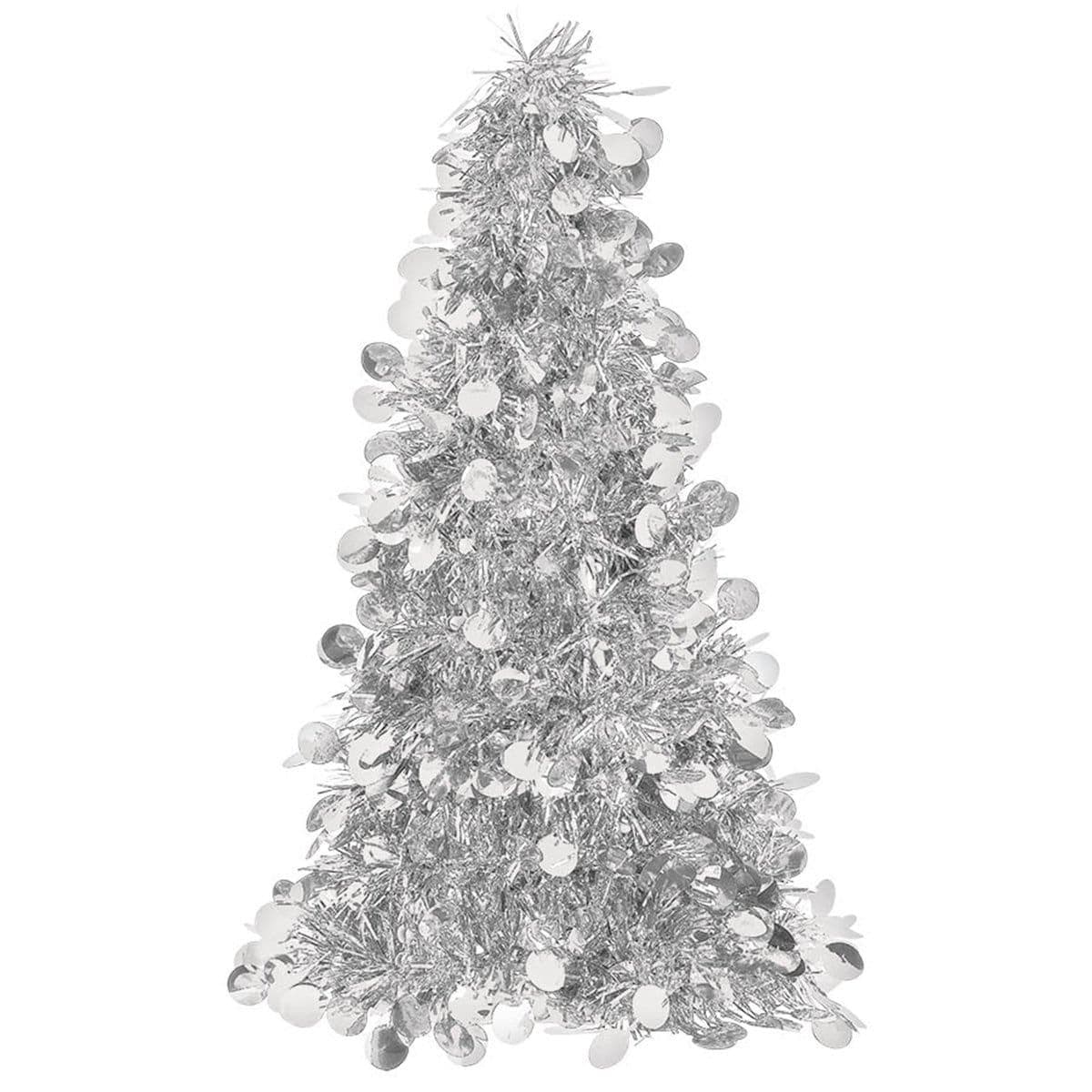 Buy Christmas Small Tree Centerpiece - Silver sold at Party Expert