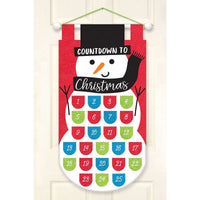 AMSCAN CA Christmas Hanging Advent Calendar, 21 1/2 x 12 Inches, 1 Count 192937088739