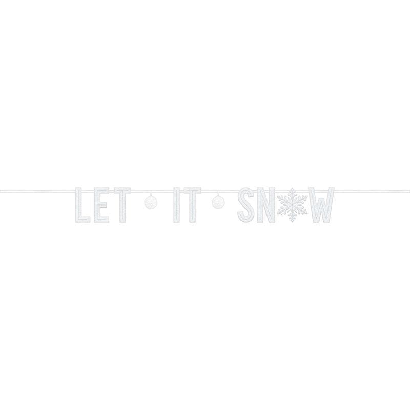 Buy Christmas Let It Snow Banner sold at Party Expert