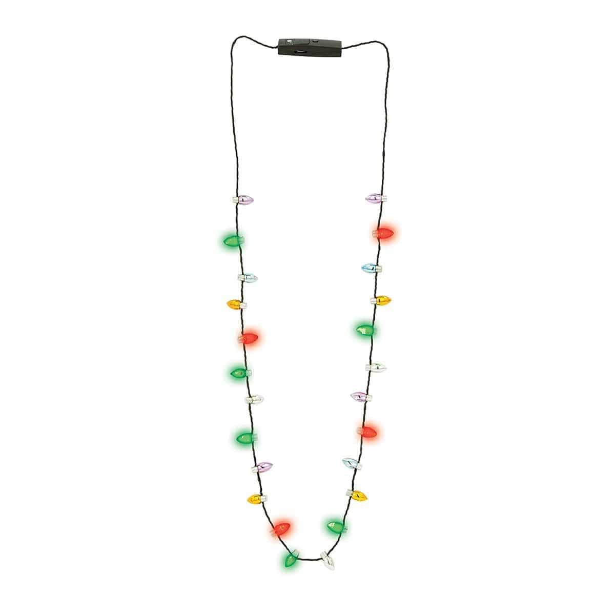 Buy Christmas Light-up Bulb Necklace sold at Party Expert