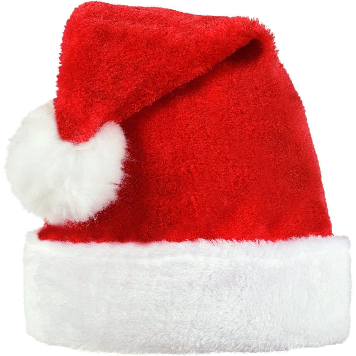 Buy Christmas Santa Plush Hat for Adults sold at Party Expert