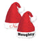 Buy Christmas Naughty & Nice Santa Hat 2/pkg sold at Party Expert