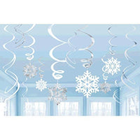 Buy Christmas Snowflake Swirls 12/pkg sold at Party Expert