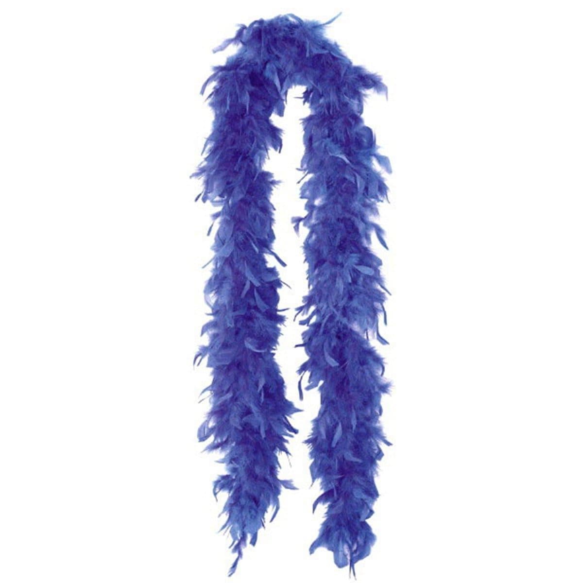 Buy Costume Accessories Blue feather boa sold at Party Expert