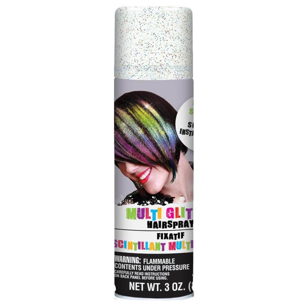 Buy Costume Accessories Multicolor glitter hair spray sold at Party Expert