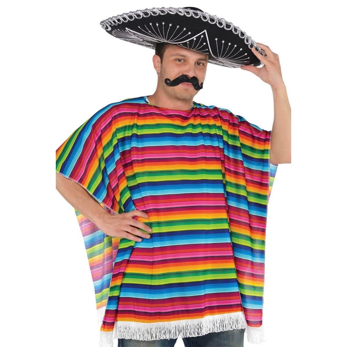 Buy Costume Accessories Multicolored serape for adults sold at Party Expert