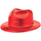 Buy Costume Accessories Red plastic fedora hat for adults sold at Party Expert