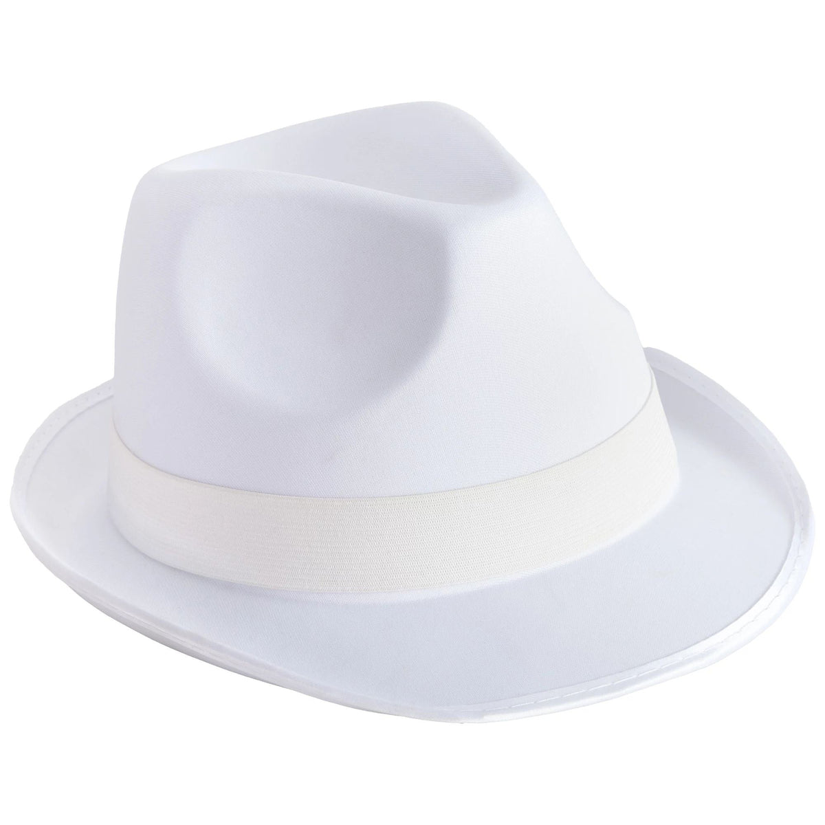 AMSCAN CA Costume Accessories White Fedora Hat for Adults 192937323663