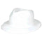 Buy Costume Accessories White plastic fedora hat for adults sold at Party Expert