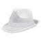 Buy Costume Accessories White velours fedora hat for adults sold at Party Expert