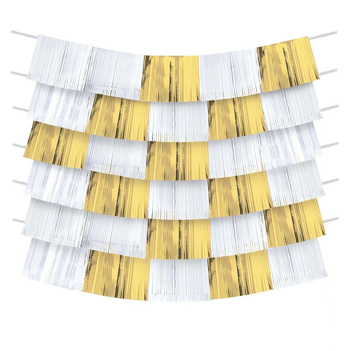 Buy Decorations Backdrop Banner 9/pkg - Gold sold at Party Expert