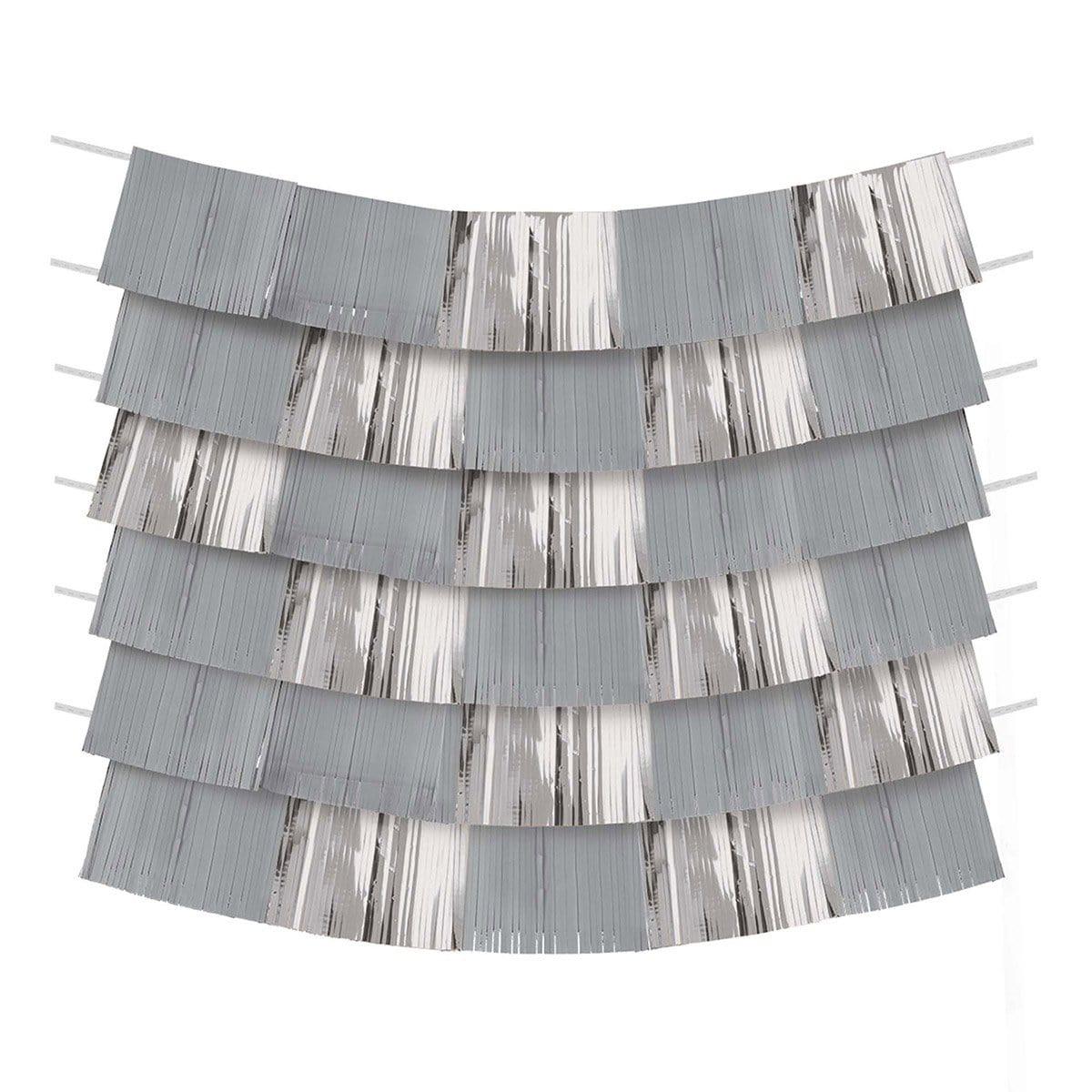 Buy Decorations Backdrop Banner 9/pkg - Silver sold at Party Expert