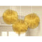 Buy Decorations Deluxe Tulle Fluffy Decoration, Gold, 3 Count sold at Party Expert