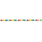 UNIQUE PARTY FAVORS General Birthday Felt Pom Pom Garland, Rainbow, 84 Inches, 1 Count