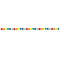 UNIQUE PARTY FAVORS General Birthday Felt Pom Pom Garland, Rainbow, 84 Inches, 1 Count